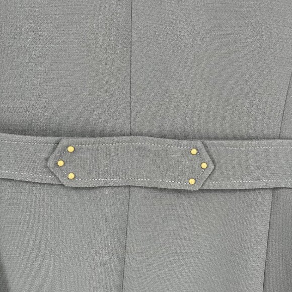 Tahari Womens Long Military Style Overcoat Size 4 Black Dark Blue Classic Chic - Picture 7 of 13